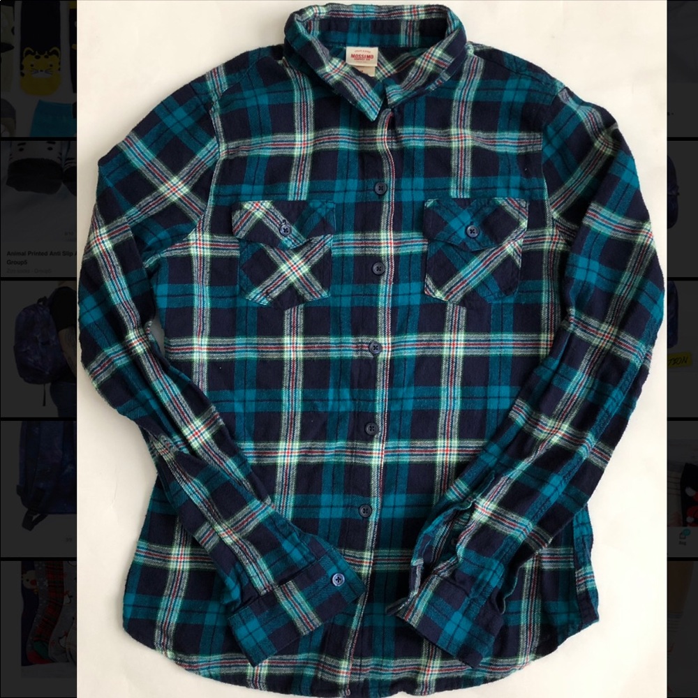 Plaid button down